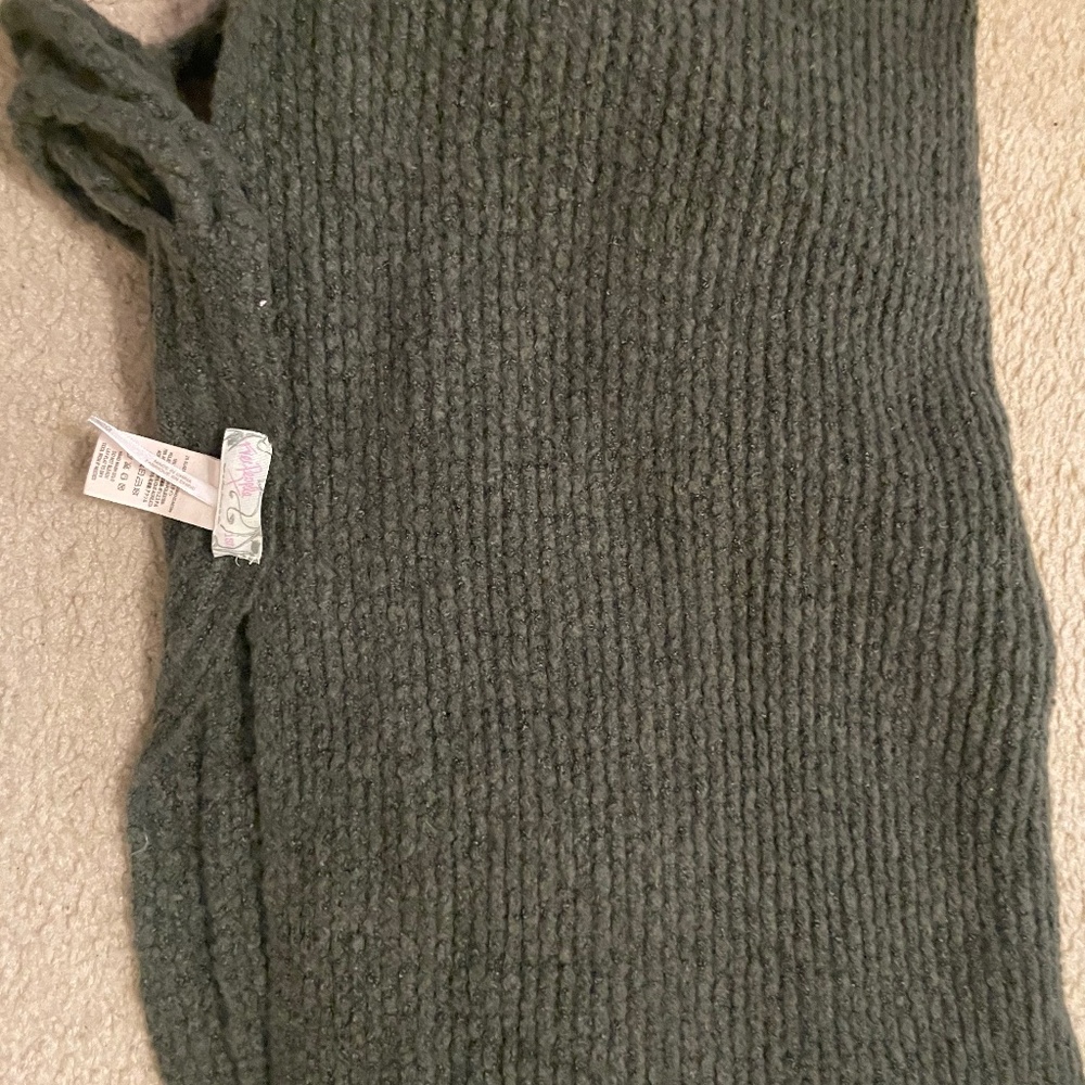 Free people Jaden rib knit blanket scarf